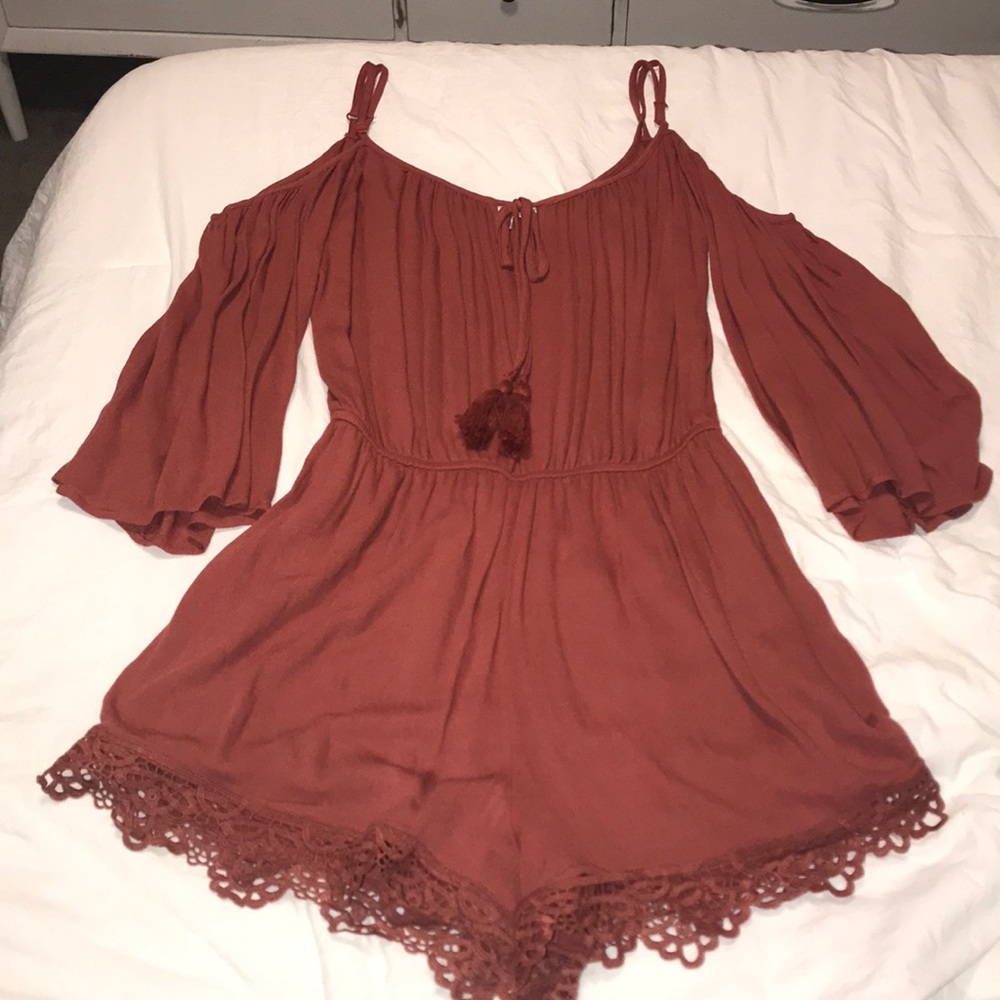 Socialite Rust romper - Picture 2 of 6